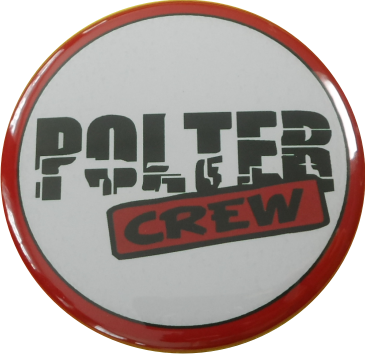 Polter Crew Badge red white